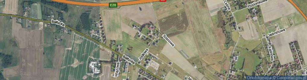 Zdjęcie satelitarne Jodłowa ul.